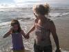 Gilmar Damasio Ferrão: "Minha esposa Silvana e minha filha Giulia na praia de Cidreira aproveitando as primeiras horas do Fim de Semana"