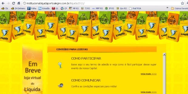 Liquida Porto Alegre começa na próxima semana com novidades Reprodução/ Liquida Porto Alegre começa na próxima semana com novidades Reprodução/