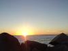 Os molhes da barra do rio grande, durante o passeio de vagonetas ao entardecer. Experiência encantadora!