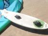 A prancha utilizada para o kitesurfe