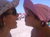 Momentos especiais de mãe e filha na praia de Torres 2011