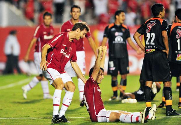 Inter goleia Jaguares por 4 a 0 no Beira-Rio pela Libertadores Jefferson Botega/ Inter goleia Jaguares por 4 a 0 no Beira-Rio pela Libertadores Jefferson Botega/