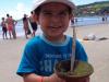 Lidiane Moreira: "Meu filho Natan Ramiro, com três anos e dois meses, tomando chimarrão em Garopaba/SC".