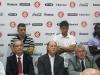 Falcão chamou os jogadores do Inter para participar da coletiva de imprensa