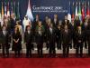 Presidentes das 20 maiores economias do mundo se reúnem para foto histórica em Cannes. Entre eles, Dilma Rousseff, que participou de reuniões a portas fechadas com líderes de outros países