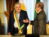 Mujica também foi homenageado com a comenda Ordem do Ponche Verde