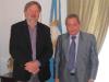 O deputado Chicão Gorski (PP) e o cônsul-geral da Argentina, Júlio Olleta, que se reuniram em 01/11/2011. No encontro, o parlamentar solicitou respaldo institucional às equipes de futebol da Argentina que irão participar da 24ª Copa Santiago de Futebol Juvenil, de 27 de janeiro a 11 de fevereiro de 2012