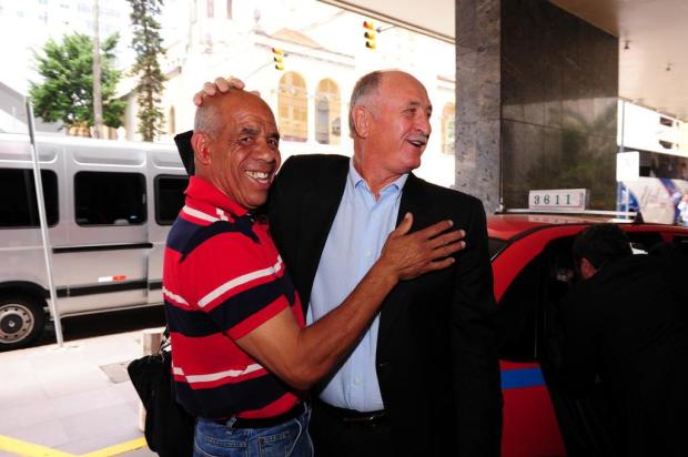 Felipão reencontra ex-companheiro após palestra em Porto Alegre Fernando Gomes/Agencia RBS