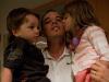 D'Alessandro com os filhos Santino e Martina