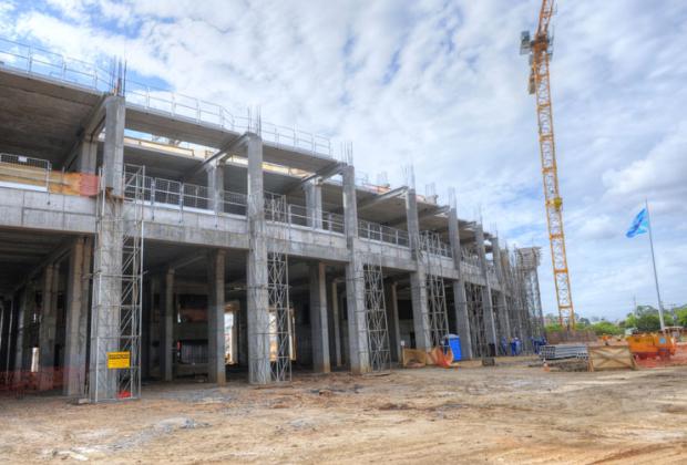 Obras da Arena: estrutura do espaço da avalanche está concluída Omar Freitas/