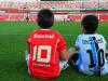 No primeiro embate, no Olímpico, em outubro, o jogo terminou em 3 a 3. Desta vez, o Inter levou a melhor, vencendo por 3 a 1