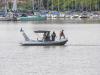 Fuzileiros da Marinha revisaram embarcações que estavam atracadas no Guaíba