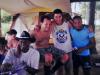 Pagode com os filhos Alessandro (sem camisa) e Anderson (de azul)