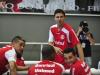 Bolívar esteve na apresentação, mesmo com os rumos de sua transferência para o Flamengo