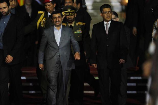 Presidente do Irã chega à Venezuela para iniciar giro pela América Latina Juan Barreto/AFP