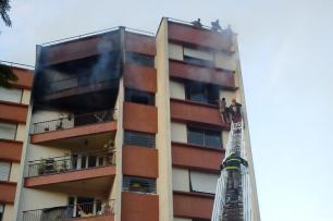 Idosa morre em incêndio em apartamento na zona norte de Porto Alegre Ramon Nunes/Agencia RBS