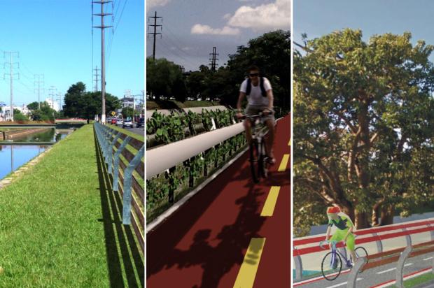 Conheça os três projetos propostos para implementar o guard-rail da ciclovia na Ipiranga Divulgação/ Conheça os três projetos propostos para implementar o guard-rail da ciclovia na Ipiranga Divulgação/