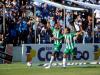 Zulu comemora gol marcado, de pênalti, aos 32 minutos do primeiro tempo