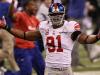 Justin Tuck, do New York Giants, comemora a conquista do Super Bowl XLVI