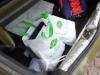 Ele carregava duas sacolas e uma mochila com o material roubado.