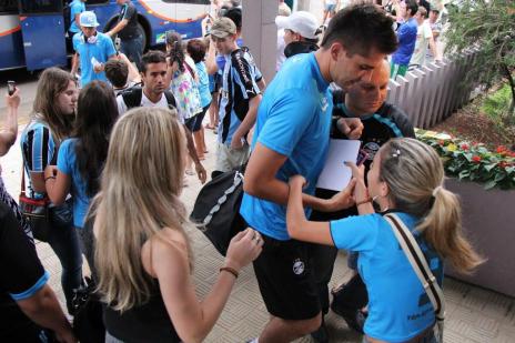 FOTO: Grêmio chega a Erechim para jogo desta quarta-feira contra o Ypiranga (Marielise Ferreira/Agencia rbs)