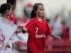 Crianças entram em campo no Estádio Beira-Rio antes do jogo entre Inter e Juan Aurich