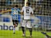 Kleber fechou a goleada do Grêmio com um gol de cabeça aos 31 minutos do segundo tempo