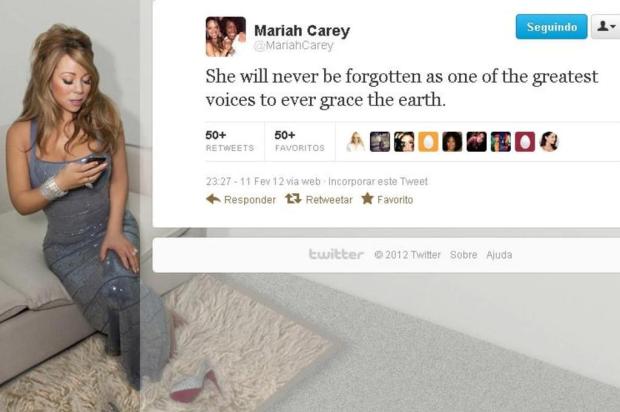 "Me diga que isso não é verdade", lamenta Gloria Stefan sobre morte de Whitney Houston. Veja a repercussão no Twitter Reprodução/Twitter "Me diga que isso não é verdade", lamenta Gloria Stefan sobre morte de Whitney Houston. Veja a repercussão no Twitter Reprodução/Twitter