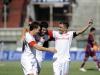 Dagoberto, Oscar e D'Alessandro comemoram o segundo gol do Inter