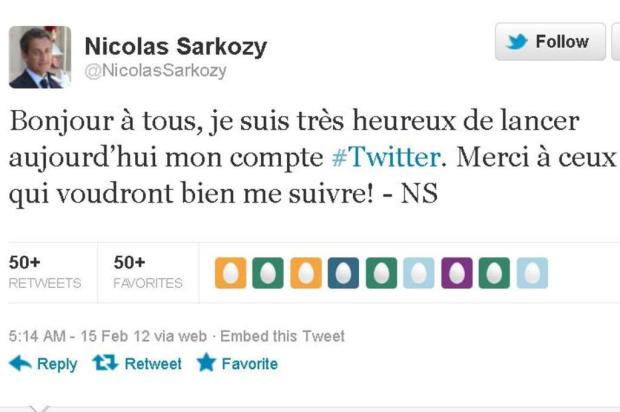 No primeiro dia de campanha eleitoral, presidente francês entra no Twitter Reprodução/Twitter No primeiro dia de campanha eleitoral, presidente francês entra no Twitter Reprodução/Twitter