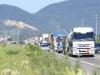 Em Tubarão, congestionamento também causou transtorno na BR-101
