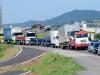 Em Tubarão, congestionamento também causou transtorno na BR-101  