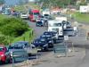 Às 9h, passavam 22 carros por minuto no posto da Polícia Rodoviária Federal (PRF), localizado no trecho