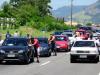 Conforme a Polícia Rodoviária Federal (PRF) catarinense, havia engarrafamento entre os quilômetros 443 e 412, entre Araranguá e Sombrio