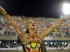 Luiza Brunet, rainha de bateria da Imperatriz Leopoldinense, desfilou pela Sapucaí para contar a história do escritor Jorge Amado
