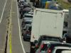 14h40: congestionamento na BR-116, em Laguna, no retorno do litoral catarinense para o RS