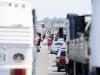 16h: no trecho catarinense da BR-101, em Laguna, motoristas enfrentaram congestionamento na volta do feriadão