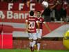 Dagoberto e Damião comemoram gol marcado aos 27 minutos do primeiro tempo