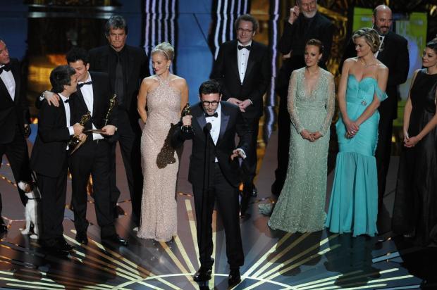 "O Artista" confirma favoritismo e é o grande vencedor do Oscar em 2012 Robyn Beck/AFP