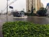 Na Avenida Erico Verissimo, no bairro Azenha, alagamento causou lentidão no trânsito