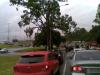 Quem se deslocava da zona sul de Porto Alegre para o Centro encontrou congestionamento na Av. Padre Cacique