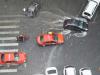 Motorista empurra taxi na rua Sete de Setembro (em frente à Defensoria Pública do Estado)