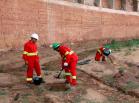 Confira imagens da retomada das obras no...