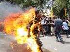 Morre tibetano que ateou fogo ao próprio corpo em protesto contra o domínio chinês Himanshu Sharma, AFP / Morre tibetano que ateou fogo ao próprio corpo em protesto contra o domínio chinês Himanshu Sharma, AFP /