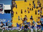 Fernando reclama da arbitragem depois da derrota do Grêmio para o Pelotas Nauro Júnior/ Fernando reclama da arbitragem depois da derrota do Grêmio para o Pelotas Nauro Júnior/