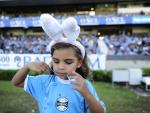 Crianças entram em campo no Olímpico
