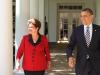 Logo após o almoço oferecido pelo presidente Obama para a presidente Dilma Rousseff na Casa Branca, os dois líderes fizeram uma declaração à imprensa.