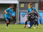 Marquinhos volta a treinar e Miralles marca gol em coletivo contra os juniores Lucas Uebel/Grêmio,Divulgação Marquinhos volta a treinar e Miralles marca gol em coletivo contra os juniores Lucas Uebel/Grêmio,Divulgação