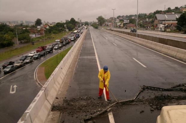 Alteração de fluxo na BR-116 provoca lentidão em Novo Hamburgo Miro de Souza/ Alteração de fluxo na BR-116 provoca lentidão em Novo Hamburgo Miro de Souza/