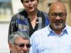 A presidente Dilma Rousseff se prepara para foto oficial junto aos colegas Desire Bouterse, do Suriname, e Fernando Lugo (à frente), do Paraguai